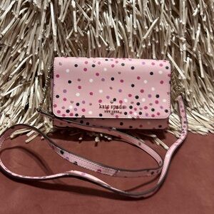 Kate Spade Pink Polka Dot Crossbody Bag NWT